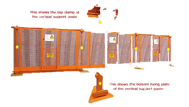 Fullgate Type G extra-wide lift shaft safety gate system